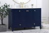 Elegant Decor VF18048BL-BS 48 inch Single Bathroom Vanity in Blue with Backsplash