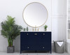 Elegant Decor VF18048BL-BS 48 inch Single Bathroom Vanity in Blue with Backsplash