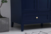 Elegant Decor VF18048BL-BS 48 inch Single Bathroom Vanity in Blue with Backsplash