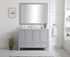 Elegant Decor VF18048GR-BS 48 inch Single Bathroom Vanity in Grey with Backsplash