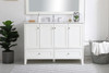 Elegant Decor VF18048WH-BS 48 inch Single Bathroom Vanity in White with Backsplash