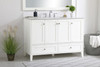 Elegant Decor VF18048WH-BS 48 inch Single Bathroom Vanity in White with Backsplash