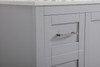 Elegant Decor VF16048GR-BS 48 inch Single Bathroom Vanity in Grey with Backsplash