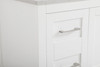 Elegant Decor VF16048WH-BS 48 inch Single Bathroom Vanity in White with Backsplash