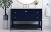 Elegant Decor VF16448BL-BS 48 inch Single Bathroom Vanity in Blue with Backsplash