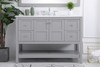 Elegant Decor VF16448GR-BS 48 inch Single Bathroom Vanity in Gray with Backsplash
