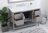 Elegant Decor VF16448GR-BS 48 inch Single Bathroom Vanity in Gray with Backsplash