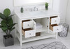 Elegant Decor VF16448WH-BS 48 inch Single Bathroom Vanity in White with Backsplash
