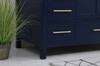 Elegant Decor VF18848BL-BS 48 inch Single Bathroom Vanity in Blue with Backsplash