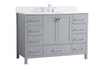 Elegant Decor VF18848GR-BS 48 inch Single Bathroom Vanity in Gray with Backsplash