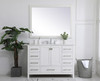 Elegant Decor VF18848WH-BS 48 inch Single Bathroom Vanity in White with Backsplash