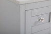 Elegant Decor VF17048GR-BS 48 inch Single Bathroom Vanity in Grey with Backsplash