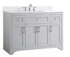 Elegant Decor VF17048GR-BS 48 inch Single Bathroom Vanity in Grey with Backsplash