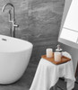 Elegant Decor BT10759GW 59 inch soaking roll top bathtub in glossy white