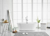 Elegant Decor BT10665GW 65 inch soaking roll top bathtub in glossy white