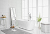 Elegant Decor BT10665GW 65 inch soaking roll top bathtub in glossy white