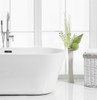 Elegant Decor BT10665GW 65 inch soaking roll top bathtub in glossy white
