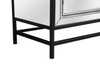 Elegant Décor MF72028BK James 28.5 in. mirrored cabinet in black