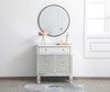 Elegant Decor MF6-1002AW 32 inch mirrored cabinet in antique white