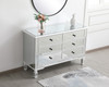 Elegant Decor MF6-1017AW 48 inch mirrored cabinet in antique white