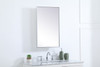 Elegant Decor MR571728S Metal mirror medicine cabinet 17 inch x 28 inch inSilver