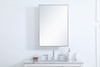 Elegant Decor MR572028S Metal mirror medicine cabinet 20 inch x 28 inch inSilver
