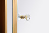 Elegant Decor MF701G Reflexion 60 in. mirrored tv stand in gold