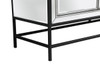 Elegant Décor MF72060BK James 60 in. mirrored credenza in black