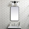 Elegant Decor MR801830BK Soft corner metal rectangular mirror 18x30 inch in Black