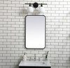 Elegant Decor MR801830BK Soft corner metal rectangular mirror 18x30 inch in Black
