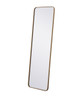 Elegant Decor MR801860BR Soft corner metal rectangular mirror 18x60 inch in Brass