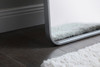 Elegant Decor MR801860S Soft corner metal rectangular mirror 18x60 inch in Silver
