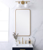 Elegant Decor MR802036BR Soft corner metal rectangular mirror 20x36 inch in Brass Elegant Decor MR802036BR Soft corner metal rectangular mirror 20x36 inch in Brass