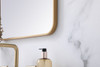 Elegant Decor MR802036BR Soft corner metal rectangular mirror 20x36 inch in Brass Elegant Decor MR802036BR Soft corner metal rectangular mirror 20x36 inch in Brass