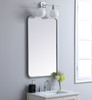 Elegant Décor MR802236S Soft corner metal rectangular mirror 22x36 inch in Silver