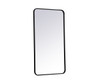 Elegant Decor MR802240BK Soft corner metal rectangular mirror 22x40 inch in Black