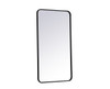 Elegant Decor MR802240BK Soft corner metal rectangular mirror 22x40 inch in Black