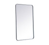 Elegant Decor MR802440S Soft corner metal rectangular mirror 24x40 inch in Silver Elegant Decor MR802440S Soft corner metal rectangular mirror 24x40 inch in Silver