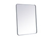 Elegant Decor MR803036S Soft corner metal rectangular mirror 30x36 inch in Silver Elegant Decor MR803036S Soft corner metal rectangular mirror 30x36 inch in Silver