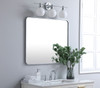 Elegant Decor MR803036S Soft corner metal rectangular mirror 30x36 inch in Silver Elegant Decor MR803036S Soft corner metal rectangular mirror 30x36 inch in Silver