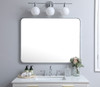 Elegant Decor MR803040S Soft corner metal rectangular mirror 30x40 inch in Silver Elegant Decor MR803040S Soft corner metal rectangular mirror 30x40 inch in Silver