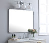 Elegant Decor MR803040S Soft corner metal rectangular mirror 30x40 inch in Silver Elegant Decor MR803040S Soft corner metal rectangular mirror 30x40 inch in Silver