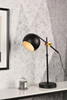 Living District LD2363BK Forrester 1 light black table lamp