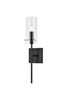 Living District LD2361BK Elsreth 1 light black wall sconce