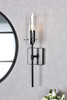 Living District LD2361BK Elsreth 1 light black wall sconce