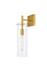 Living District LD2362BR Savant 1 light brass wall sconce