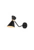 Living District LD2352BK Halycon 5 inch black wall sconce