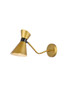 Living District LD2352BR Halycon 5 inch brass wall sconce