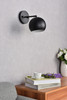 Living District LD2355BK Othello 1 light black wall sconce