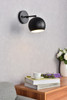 Living District LD2355BK Othello 1 light black wall sconce